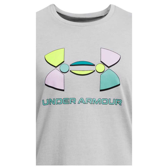Under Armour Παιδική κοντομάνικη μπλούζα Girls' Colorblock Big Logo SS T-Shirt Under Armour Παιδική κοντομάνικη μπλούζα Girls' Colorblock Big Logo SS T-Shirt